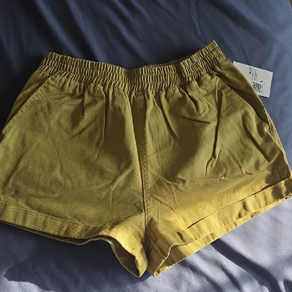 Forever 21 Mustard High Waist Shorts